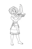 Vaiana kleurplaat 3