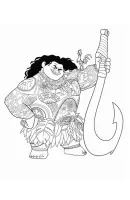 Vaiana kleurplaat 5