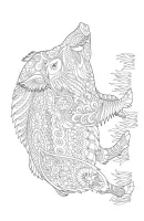 Varkens kleurplaat 13