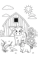 Varkens kleurplaat 4