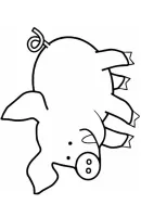 Varkens kleurplaat 7