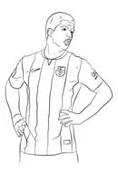 Voetbal kleurplaat 13