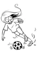 Voetbal kleurplaat 16