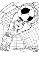 Voetbal kleurplaat 6