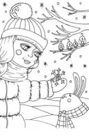 Winter kleurplaat 18