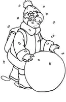 Winter kleurplaat 19