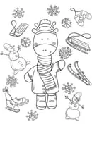 Winter kleurplaat 22