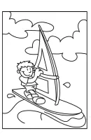Zeilen kleurplaat 2
