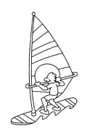 Zeilen kleurplaat 4
