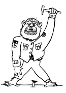 Zoogdieren kleurplaat 6