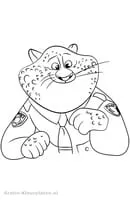 Zootropolis kleurplaat 1