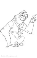 Zootropolis kleurplaat 10