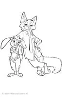 Zootropolis kleurplaat 14