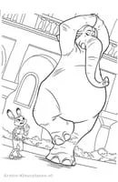 Zootropolis kleurplaat 16