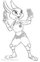 Zootropolis kleurplaat 19