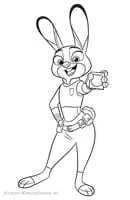 Zootropolis kleurplaat 3