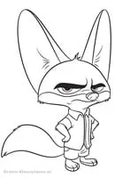 Zootropolis kleurplaat 4