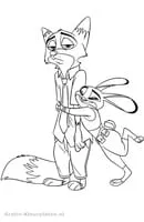 Zootropolis kleurplaat 6