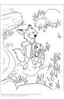 Zootropolis kleurplaat 7