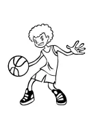 basketbal kleurplaat 1