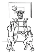 basketbal kleurplaat 10