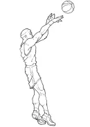 basketbal kleurplaat 11