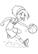 basketbal kleurplaat 12