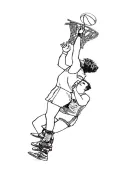 basketbal kleurplaat 14