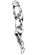 basketbal kleurplaat 15