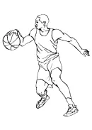 basketbal kleurplaat 2