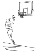 basketbal kleurplaat 3