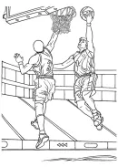 basketbal kleurplaat 6