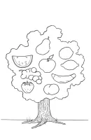 bomen kleurplaat 4